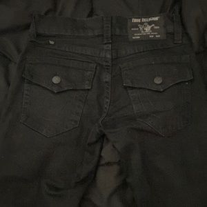 True Religion ricky straight black jean size 29